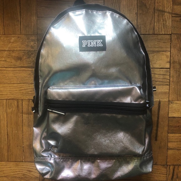 New‼️ VICTORIA’S SECRET PINK HOLOGRAM CAMPUS BACKPACK - Picture 2 of 5